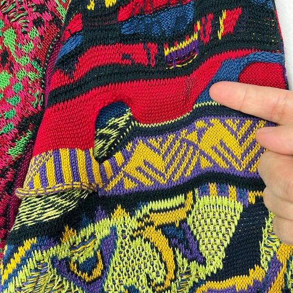 Rare Coogi Jungle Animal Knit Multicolor Retro Biggie Vintage HolyGrail Sweater - Picture 8 of 17